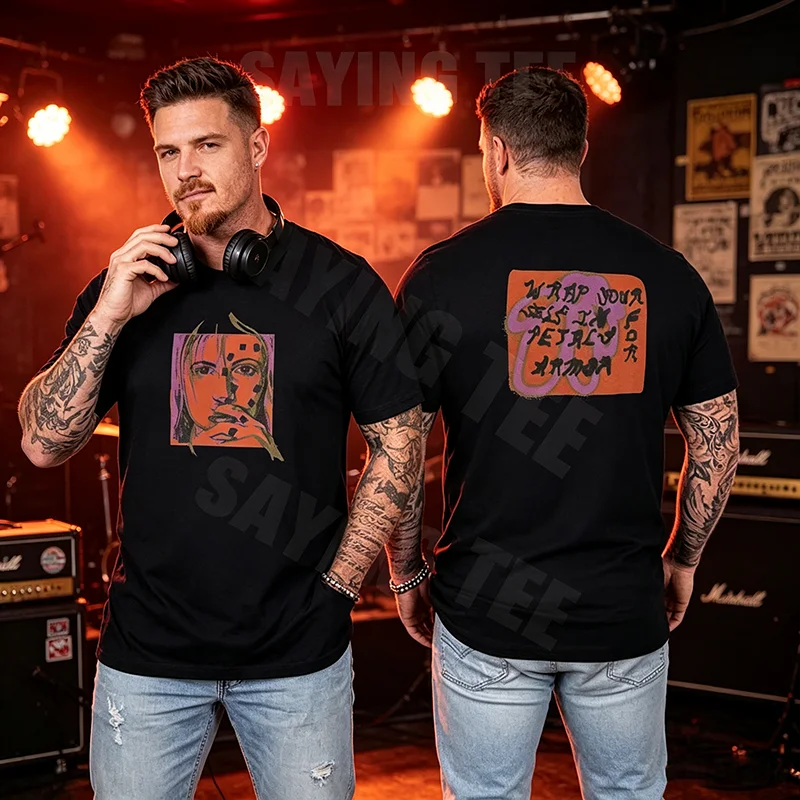 Hayley Williams T-Shirt Blütenblätter Skizzenkunst Grafik Vintage T-Shirt Rage Is A Quiet Retro-Stil Musikliebhaber Spruch T-Shirt Kurzarm