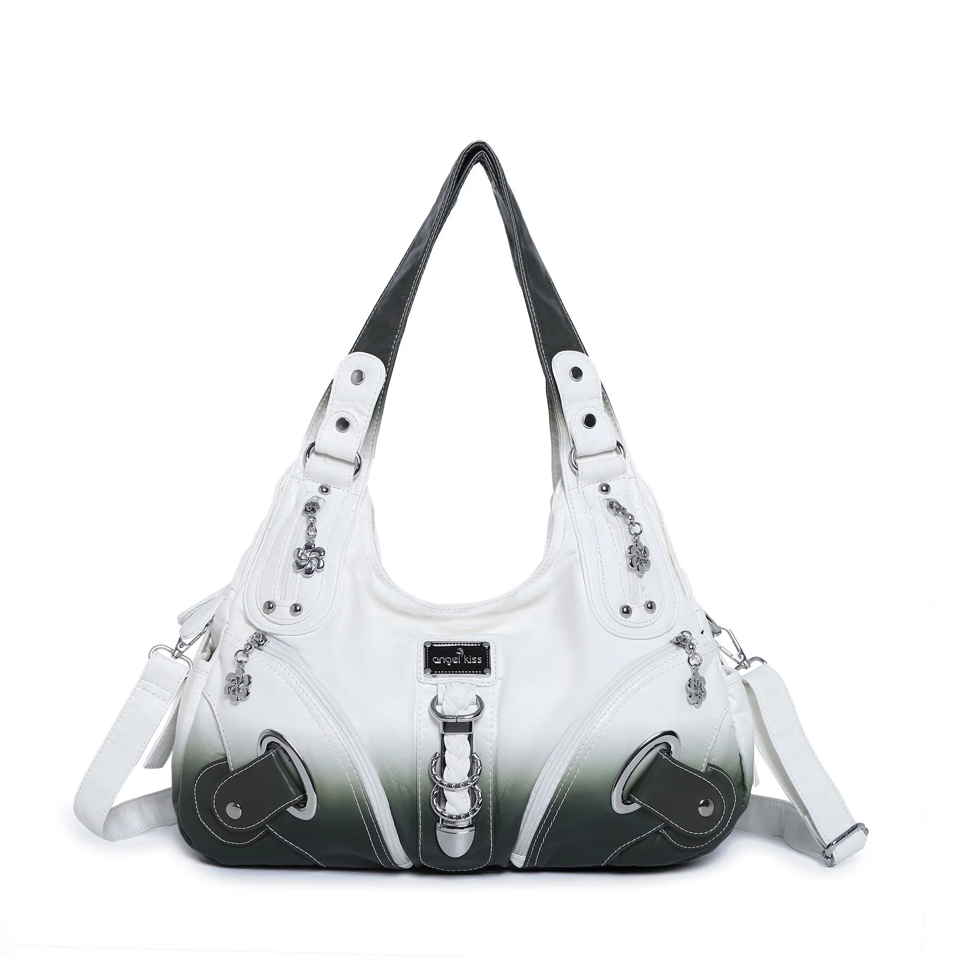 ★ まりん777。 ★【美品】y2k angel kiss トートバッグ Angelkiss Women Bag Top-handle Handbag Fashion Tie-dye