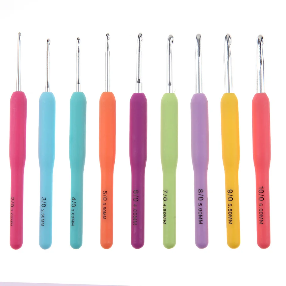 Multicolor Ergonomic Knitting Needles Set 9pcs