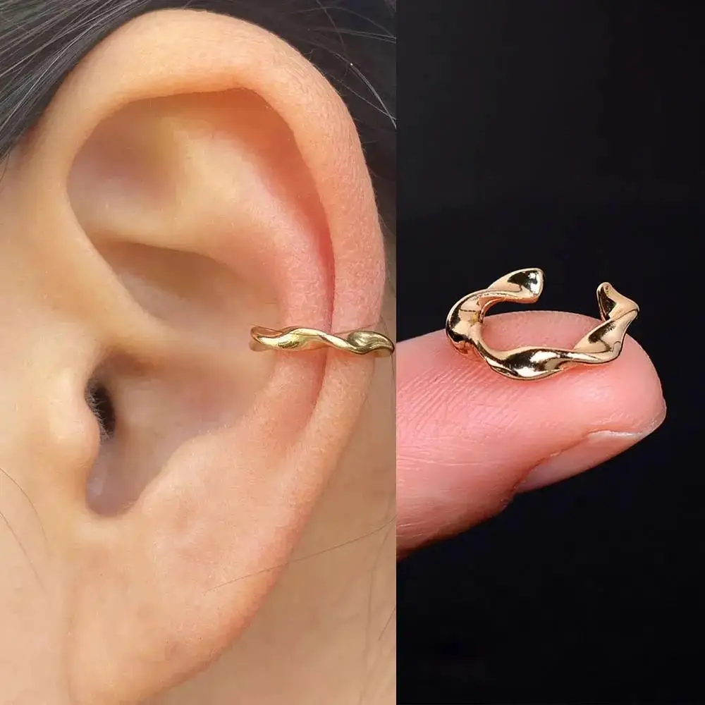 1PC Luxury Fashion Adjustable Ear Cuffs Ear Clip Earrings Delicate CZ Fake Piercing Cartilage Earrings For Women Trend Jewelry 5