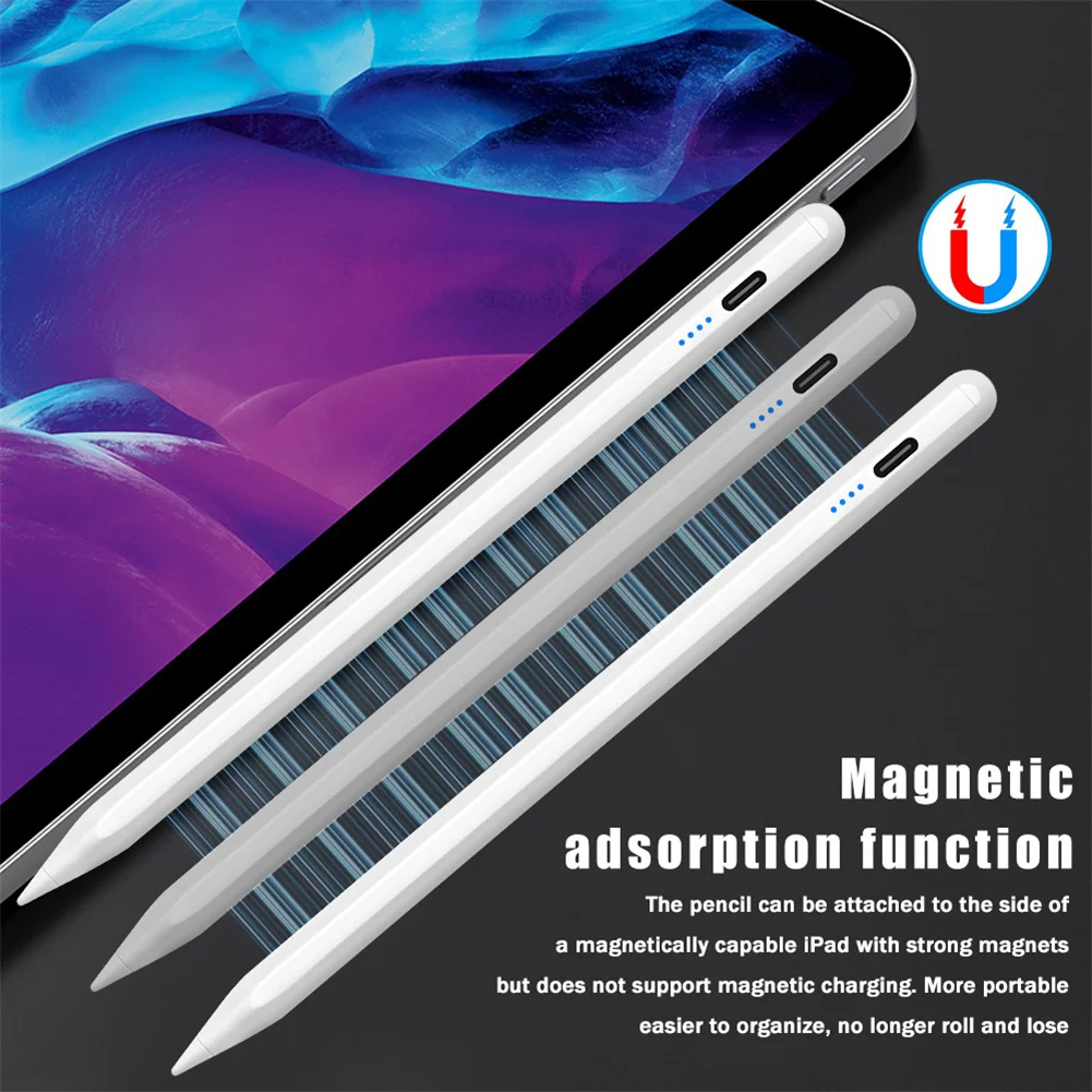 

Capacitive Stylus Pen Type-C Fast Charging Palm Rejection Digital Stylish Pen Compatible For Most Capacitive Touch Screens