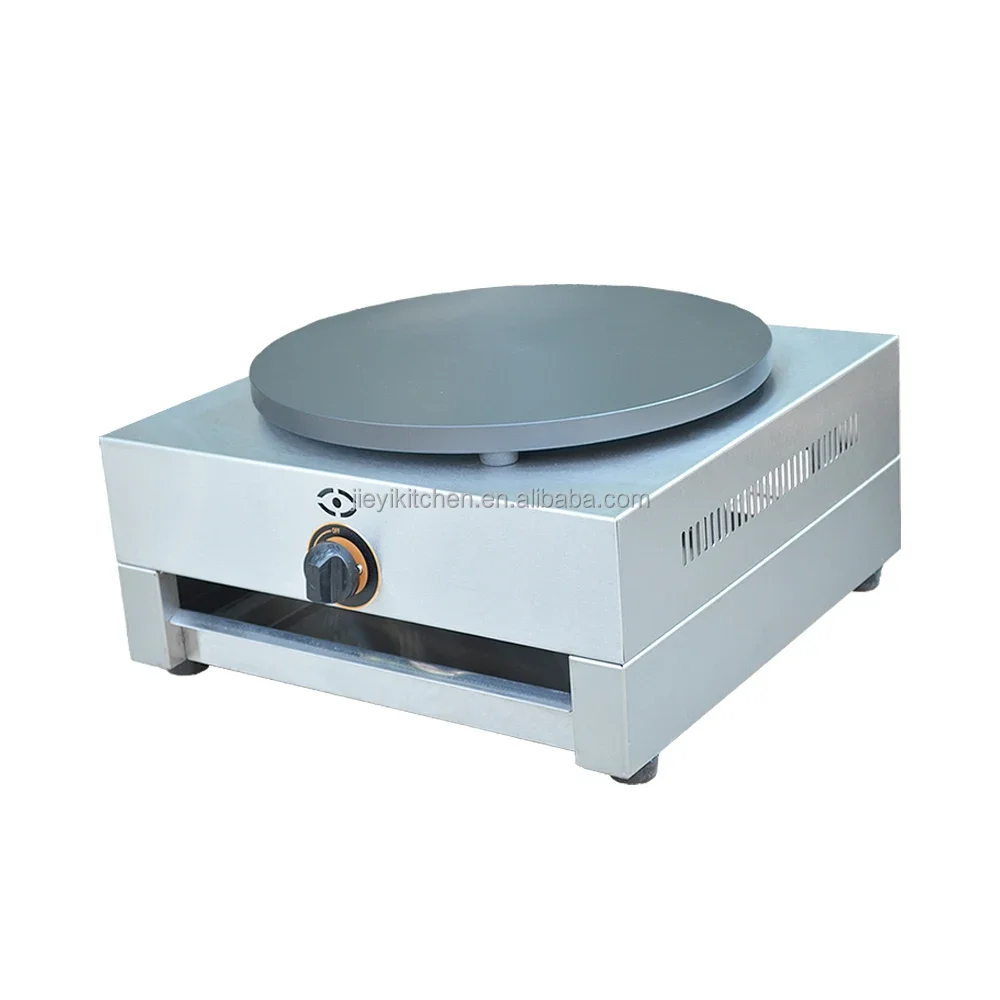 Gas Type Crepe Maker French Crepe Making Machine Pancake Naan Bread Maker With English Manual 2