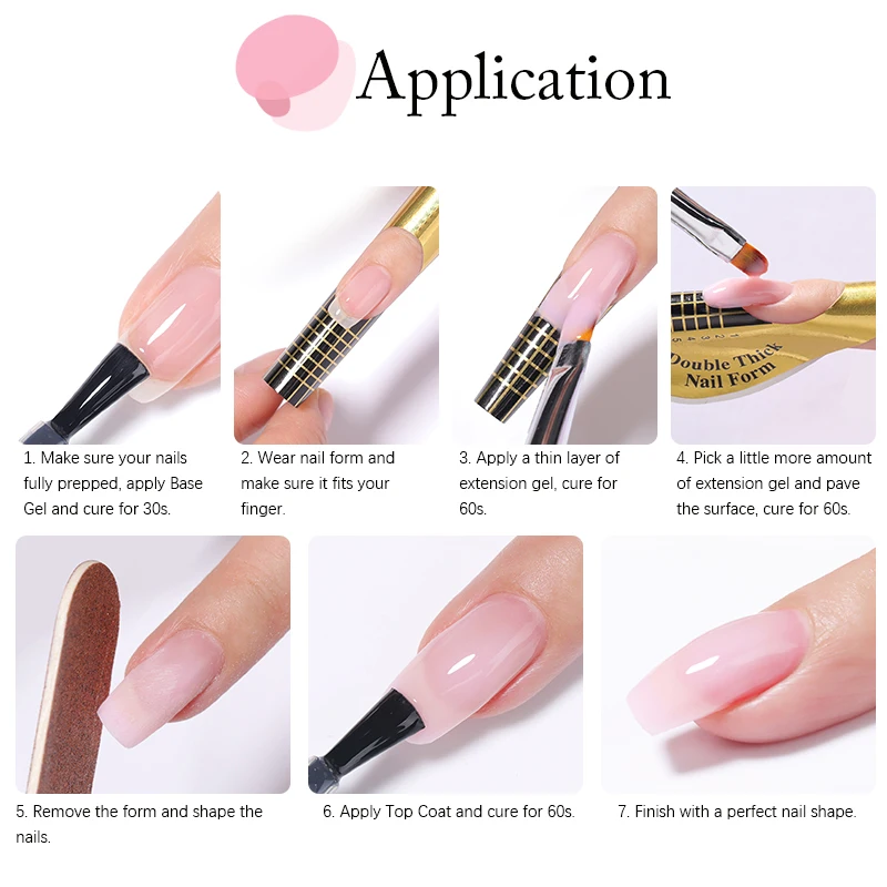 UR SUGAR 150g Extension Gel UV Set With 30ml Top Coat Base Gel Refill Package Camouflage Hard Gel Varnish Nail Art Manicure Kit 6