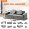 VEVOR Play Couch Kids Sofa Toddler Foam Sofa Couch with High-density 25D Sponge for Playing Creativing Sleeping Kids Furniture 2