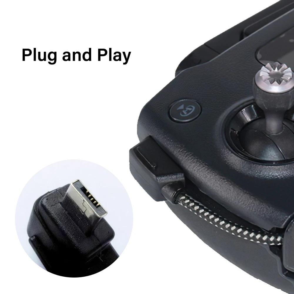 Accessoire de recharge pour drone DJI Mavic, câble nylon micro USB flexible et résistant