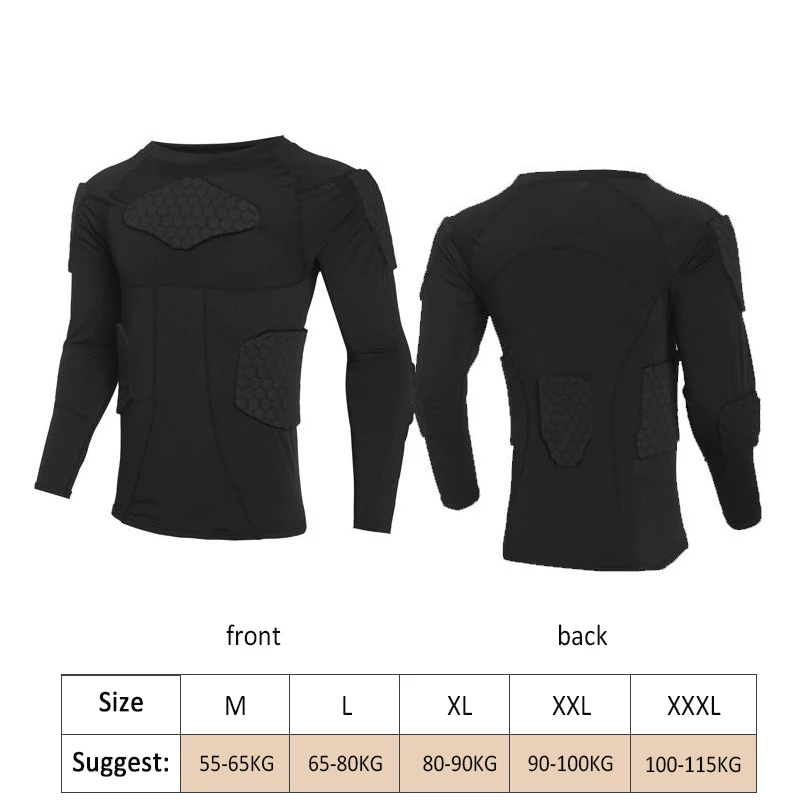 thumbnail image 1 of Ropa anticolisión para rugby, pantalones de seguridad integrados para porteros de béisbol y fútbol americano, almohadillas protectoras para el pecho, la cadera y los muslos, 1 of 5