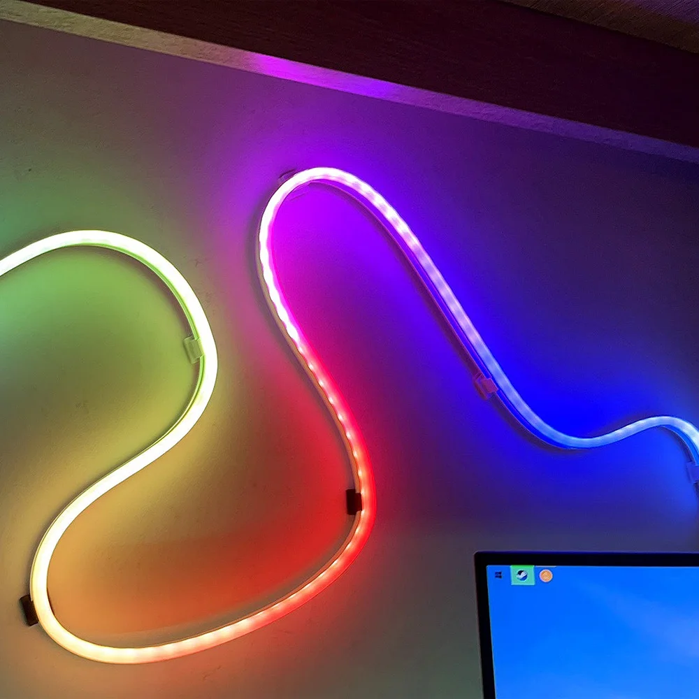 LED Strip Tape Bluetooth WIFI RGB Neon LED Night Light DIY Bar Music TV Backlight Game Bedroom Decoration Atmosphere Wall Lamps