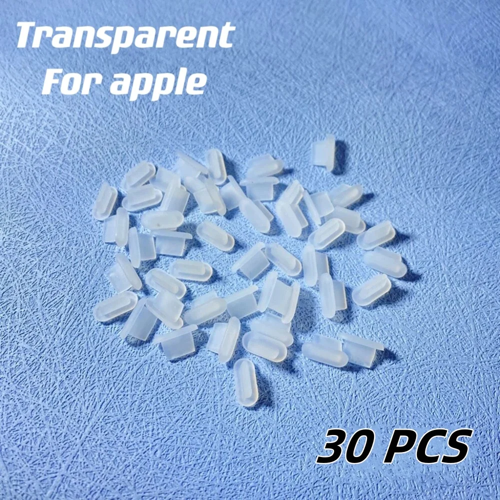 ตัวเลือกสินค้า ซิลิโคนกันฝุ่น Type-C 30 ชิ้น ปกป้องพอร์ตชาร์จ