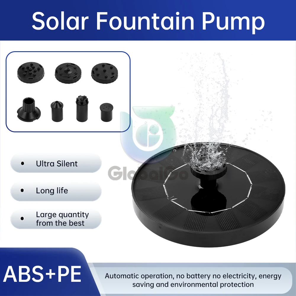 Solar Fountain Solar Fountain Pump Solar Water Pump Solar Fountain Pump 150L/h DIY Fountain Pump For Garden Outdoor Water Pool