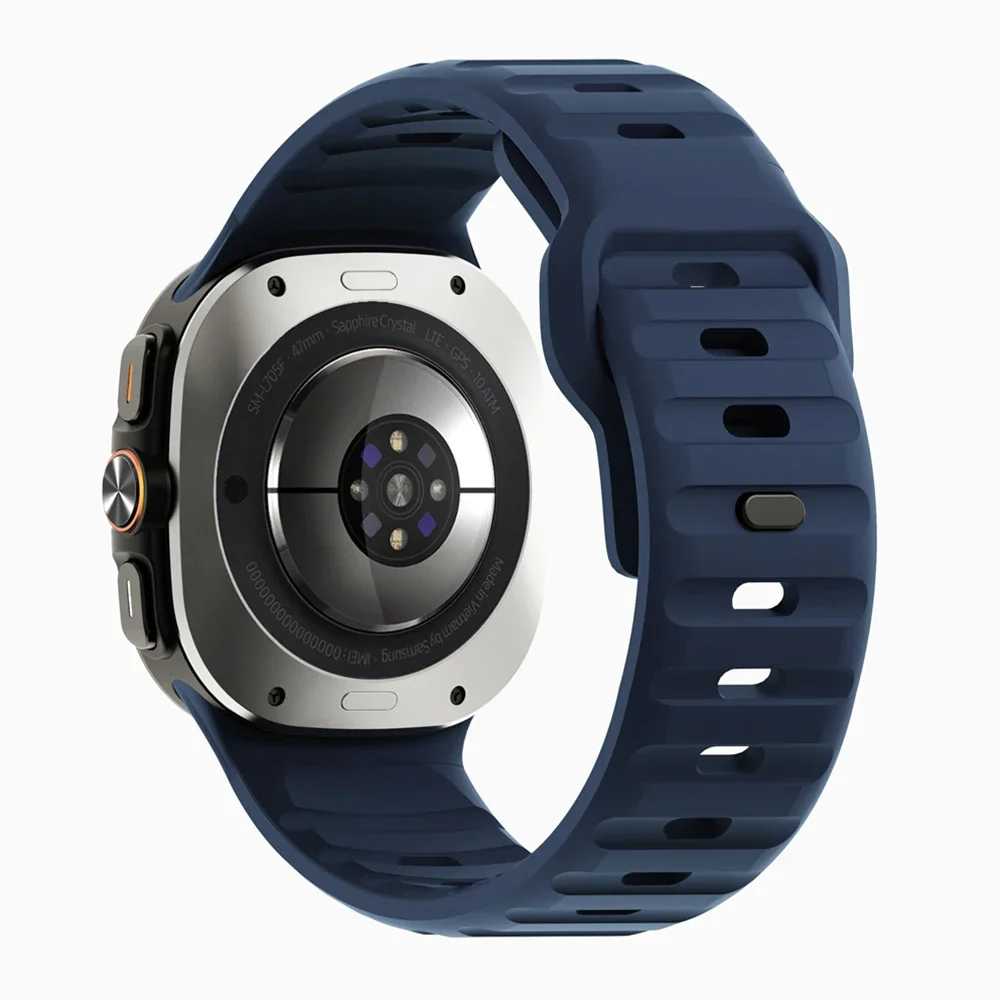 Silicone Sport Strap for 47mm Watch Ultra - No Gaps Design Replacement Bracelet