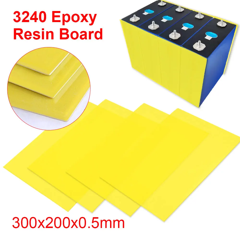 Yellow Epoxy Fiber Board EVA Insulation For 3.2V 280Ah 320Ah 310Ah 200Ah 90Ah Lifepo4 Battery Pack DIY Electoric Kit 3Pcs