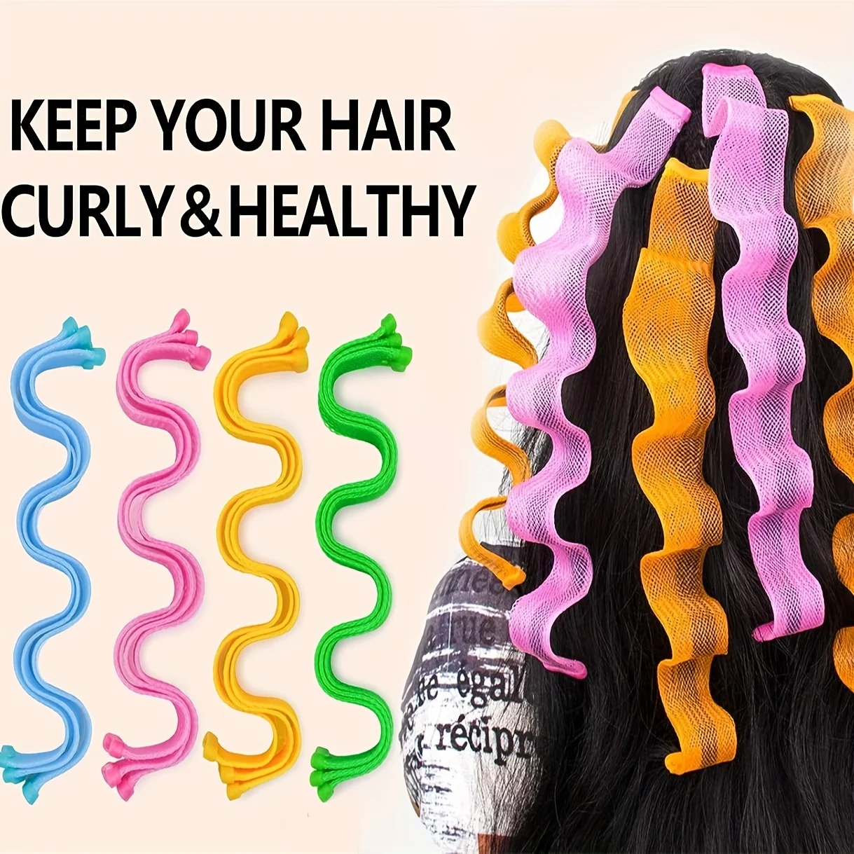 18 Pieces Portable Magic Hair Curler Hair Styling Accessories Hair Curlers Hair Styling Tool DIY Hair Rollers Salon 5