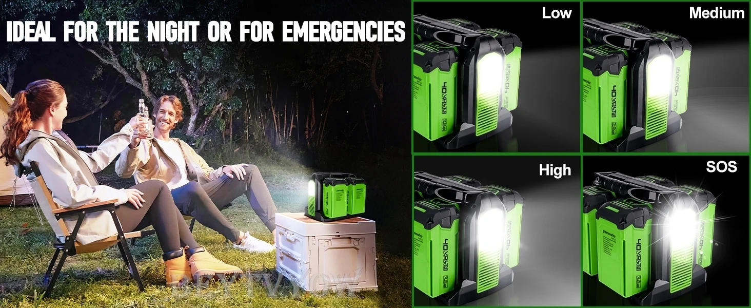 Power Inverter for Greenworks 40V Battery 350W DC 40V to AC 120V Power Station P