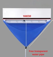 Housse de nettoyage épaisse pour climatiseur, sac de lavage étanche avec tuyau de drainage, protection pour climatiseur mural split, outils de nettoyage 6