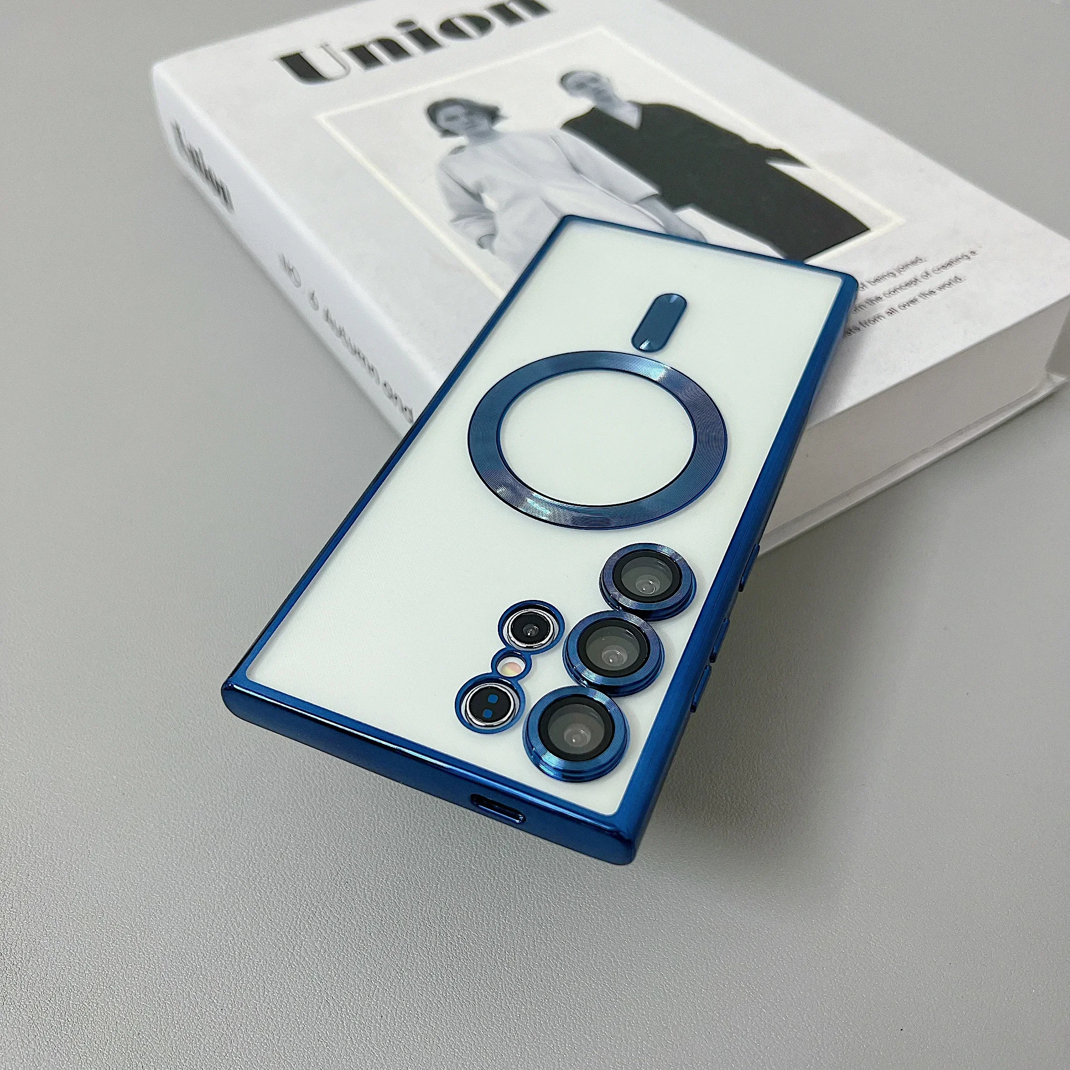 Transparent MagSafe-Compatible Magnetic Wireless Charging Silicone Case