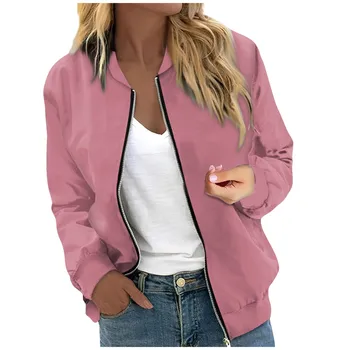 Women'S Outerwear Print Long Sleeve Casual Zipper Tops Cardigan Shirt Slim Coat For Women Women'S High-Quality Outerwear 1