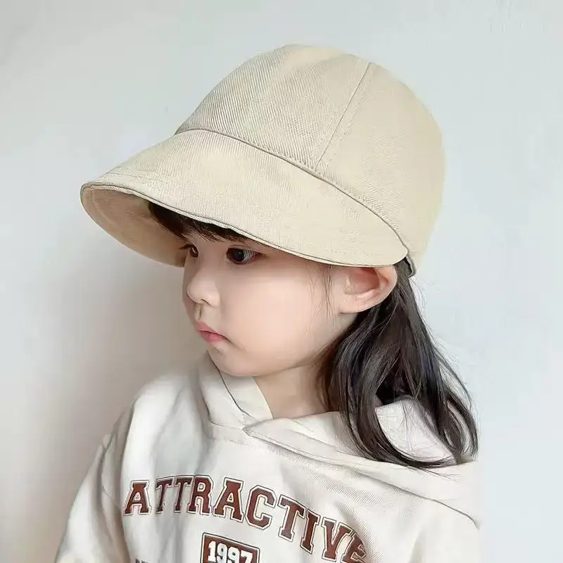 Baby Baseball Cap Boy Duck Tongue Cap Kids Sun Hats Smiley Letters Boys Girls Travel Sunshade Korean