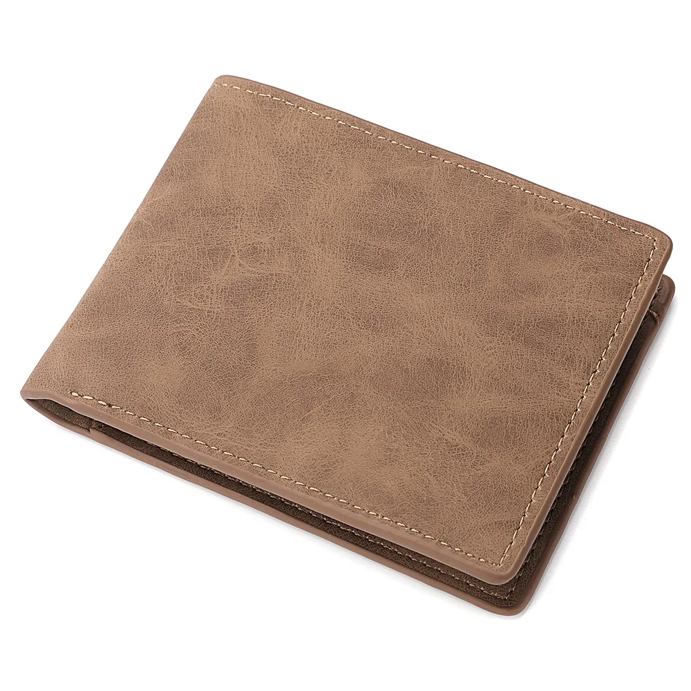 Sleek Ultra-Thin Zippered Men's Wallet with Coin Pocket