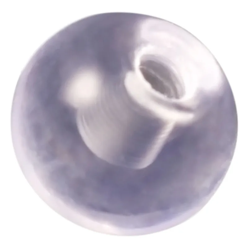 100PCS 도매 스크류 공 투명한 투명 아크릴 1.2x4mm 립 링 Labret 스터드 귀걸이 피어싱 쥬얼리에 대한 백업