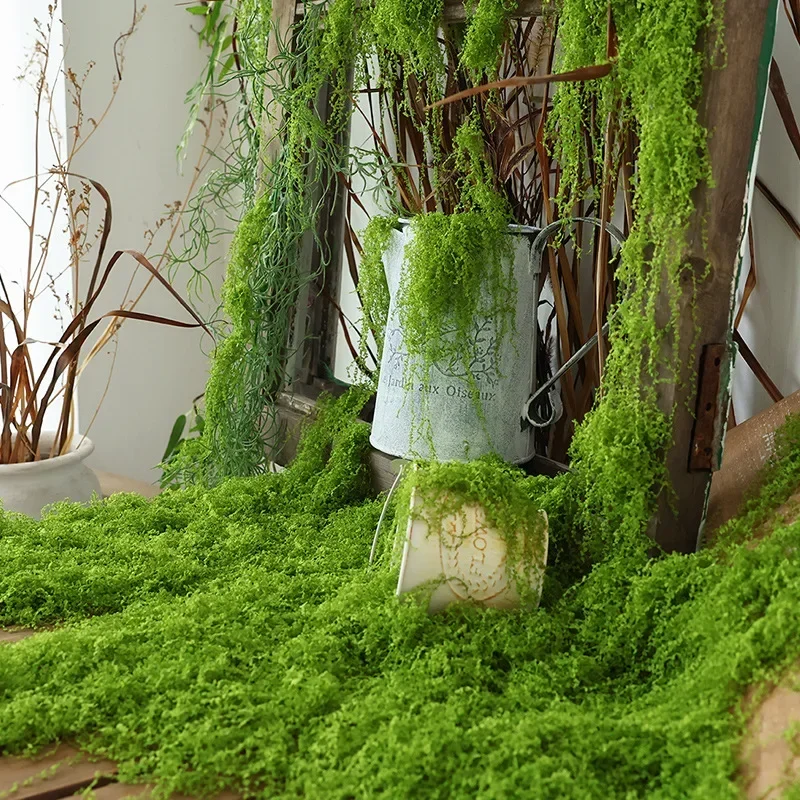 1pc Fake Plants Home Decor Simulated moss turf Biomimetic Artificial Moss Micro Landscape Layout Ornaments Lawn Bonsai artificial plants