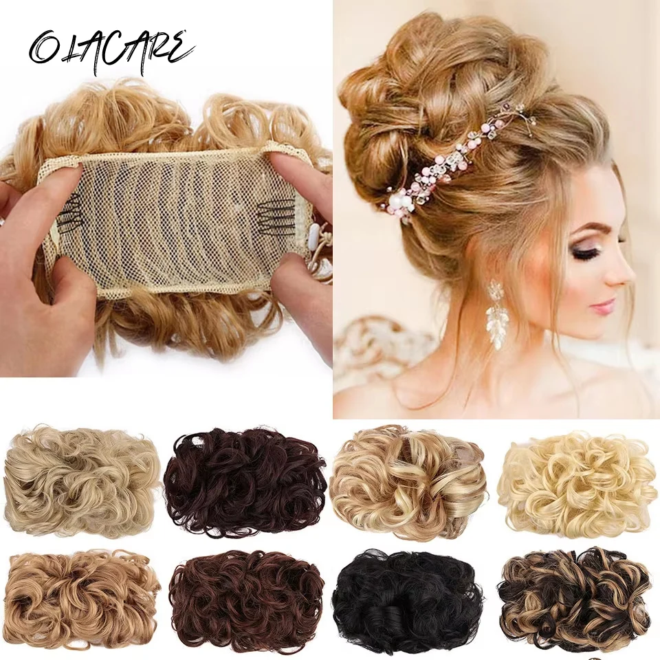 Synthetic Curly Hair Scrunchie Wrap for Women