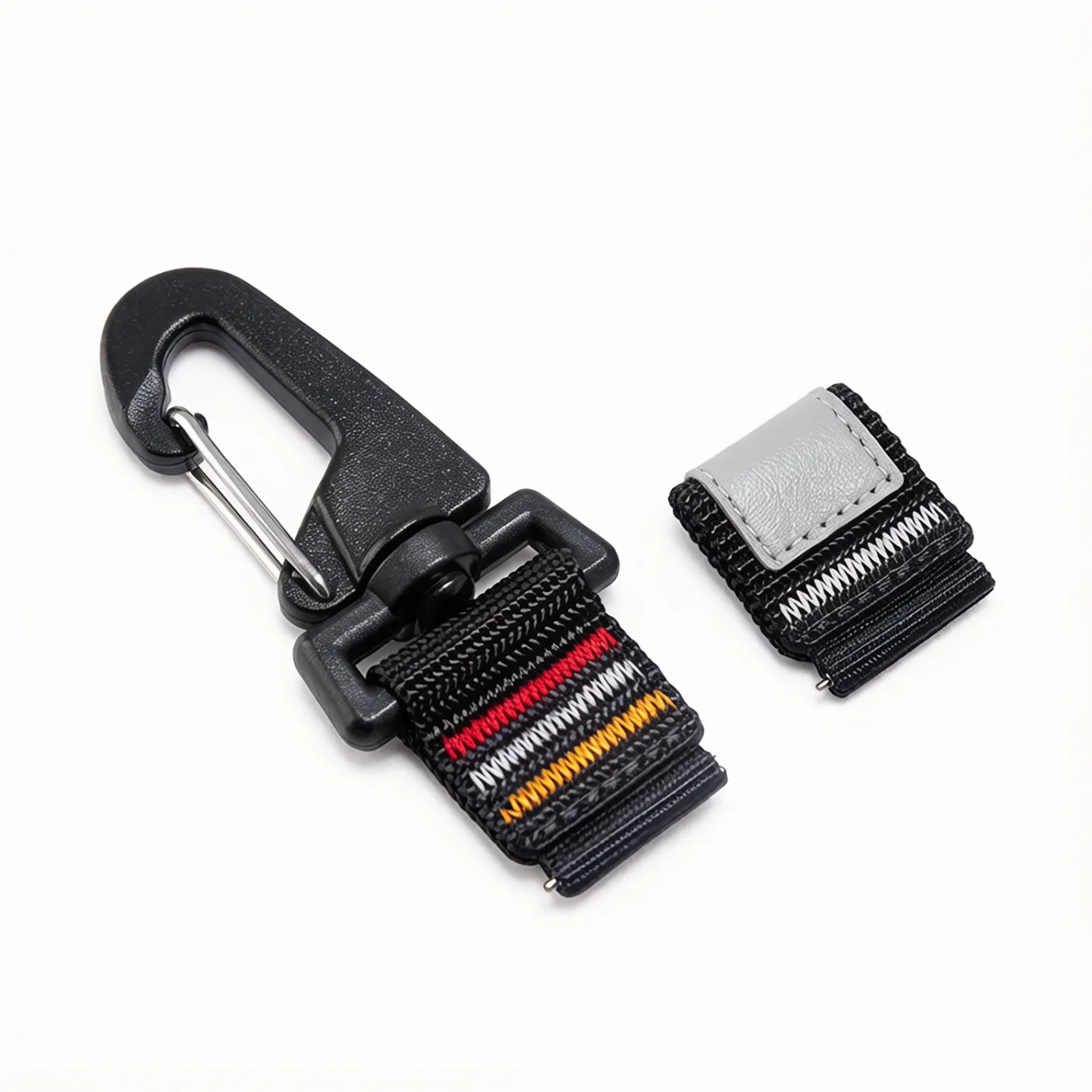 Quick Release Nylon Carabiner Key Holder and Clip Watch Converter