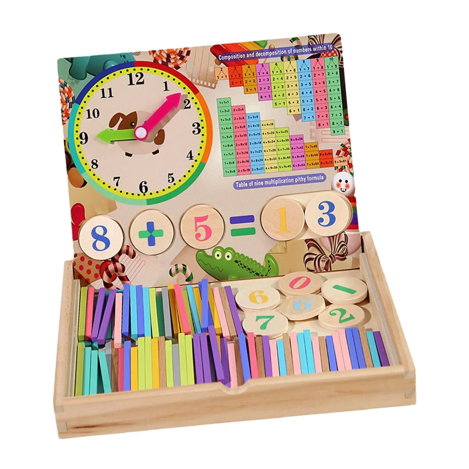 

Counting Peg Board Educational Clock Time Learning Counting Sticks for Party Learning Activities Daycare Kindergarten Preschool