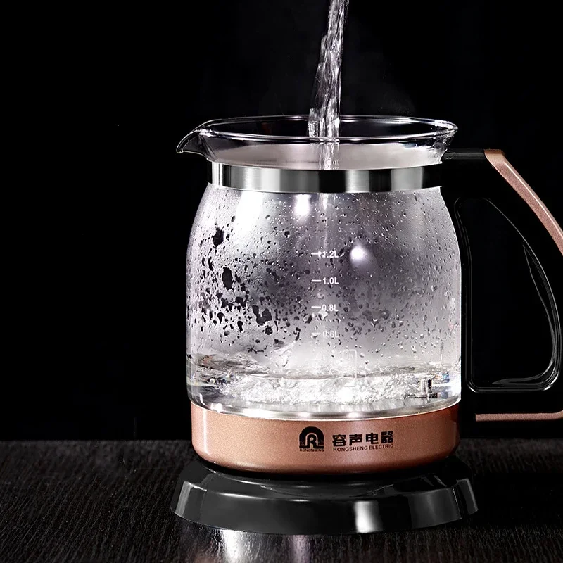 220V 1.2L LCD display electric kettle glass teapot multifunction health preserving pot 4