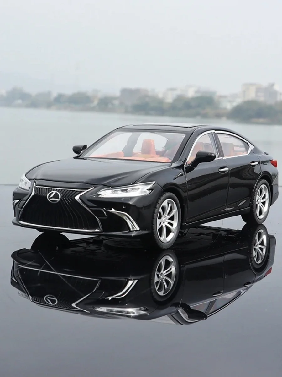 Фото Украшение для дома Lexus ES300, роскошная модель автомобиля, изысканные Литые и игрушечные автомобили JLF 1:24, Коллекционная модель металлического автомобиля из сплава №1