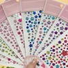 New Stickers On The Face Rhinestone Makeup Bright Face Art Sticker Children's Temporary Tattoo Rhinestone For Strasse Makeup 1