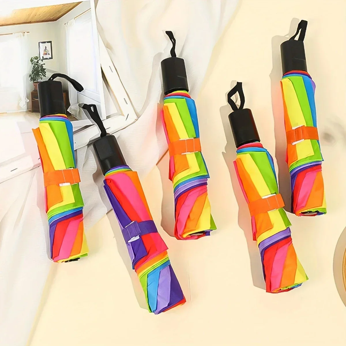 PONGEE Folding Umbrella Triple Fold