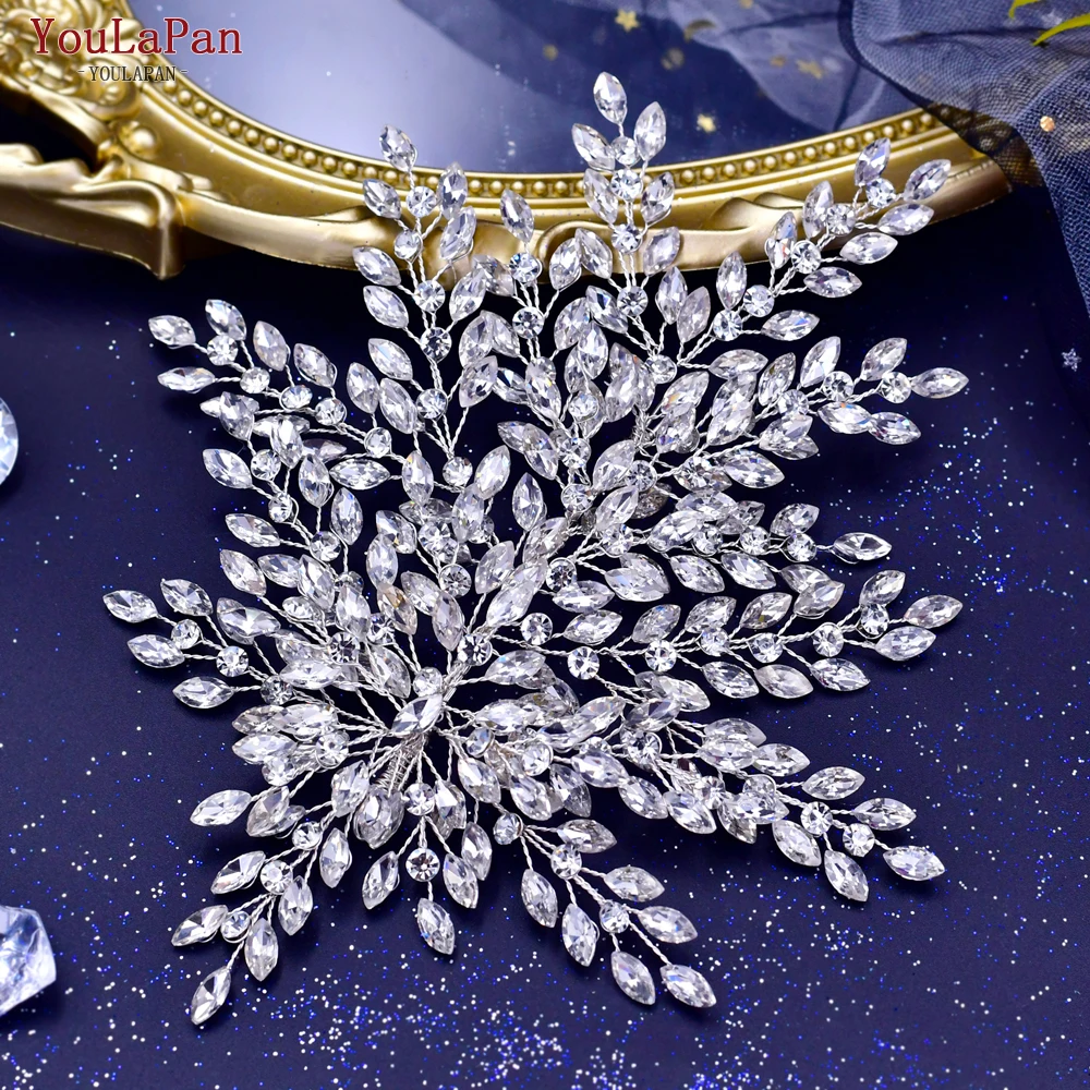 Wedding Headpiece Women Tiara Bridal Headwear Crystal Hair Piece Rhinestone Headband for hair accessories,bridal hair accessories