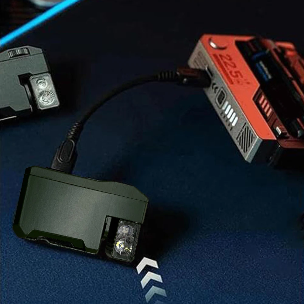 Rechargeable EDC Flashlight 400 Lumens Portable Flat Pocket Flashlight Mini Flashlight for Outdoor Camping Hiking