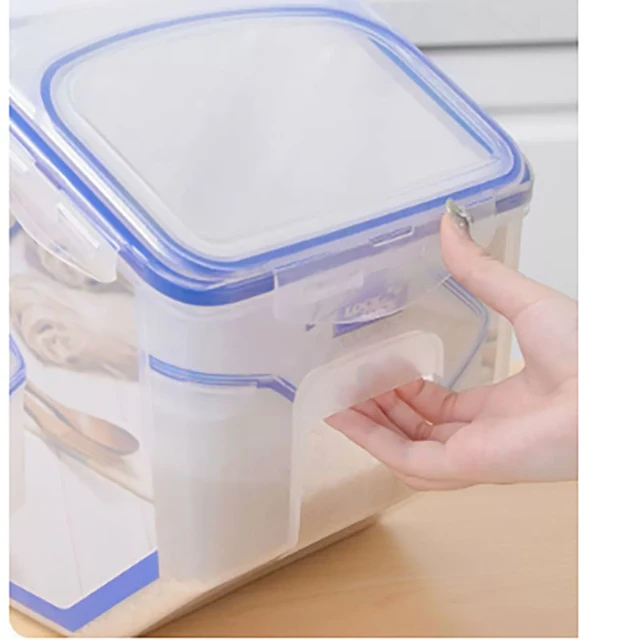 Easy Essentials Pantry Food Storage Container with Lid and Serving Cup
