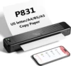 Portable Printer, Wireless Printer, Bluetooth Printer 300DPI Mobile Printer for 8.5x11 US Letter & A4 Printer Paper 1