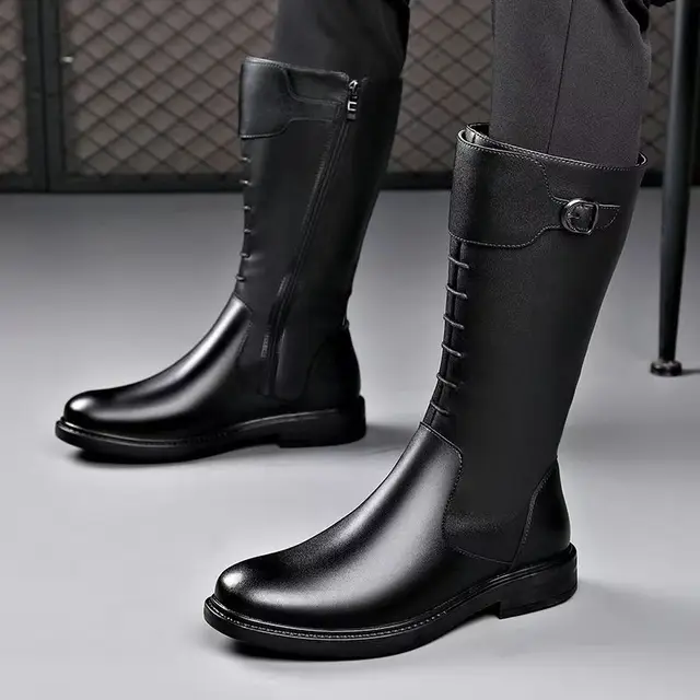 Men Luxury Fashion High Knight Boots: The Epitome of Style and Comfort