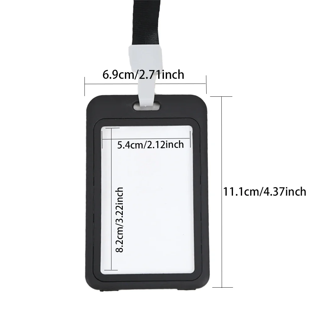 Employee Plastic Card Cover Lanyard Work Card Holder Business ID Badge Holder Name Tag Bags Case wallet card holder,card holder,credit card holder,card wallet,id card holder,id card case,wallet card bag,business card holder,document card wallet,card sleeve