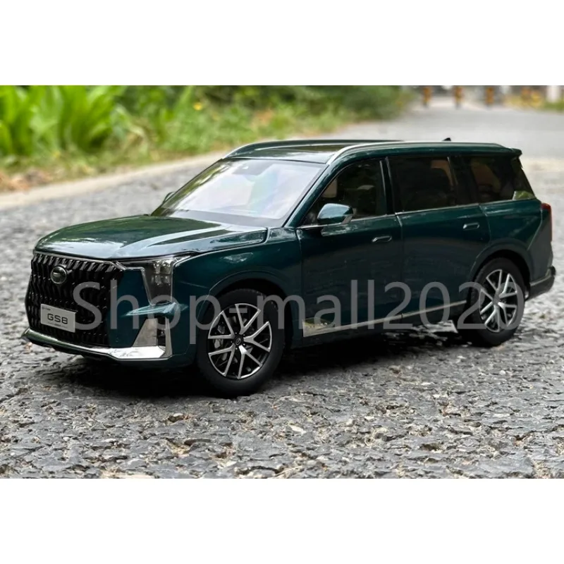 

1/18 For GAC Trumpchi GS8 Second generation 2022 Hybrid vehicle Metal Diecast Model Car Hobby Display Green Ornaments Toys Gifts