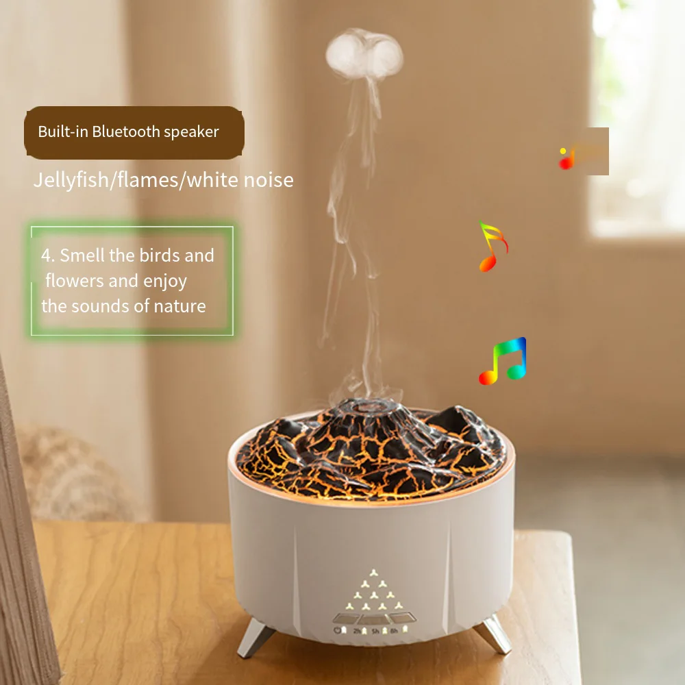 

USB Charging Aromatherapy Humidifiers Diffusers 3D Simulated Flame for Office Air Humidifier Essential Oil Diffuser