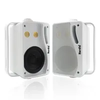 Herdio 3.5‘’ Outdoor Speakers Passive Wired Waterproof 200W 3 Way Premium Mountable Wall Mount Speakers With Superior Sound 2PCS