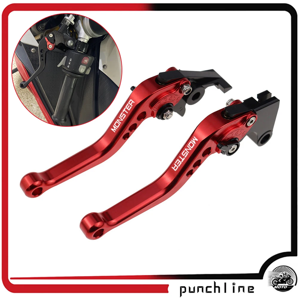 Fit 695 Monster 2007-2008 Maniglie Freno Per 696 Monster 2009-2014 400 Monster 2004-2007 796 Leve Frizione Monster 2011-2014
