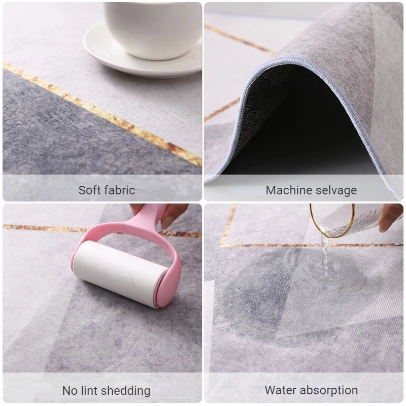 Persian Retro Carpets for Living Room Decoration Home Sofa Area Large Rug 200x300 Cm Bedroom Bedside Washable Floor Mat Non-slip 4