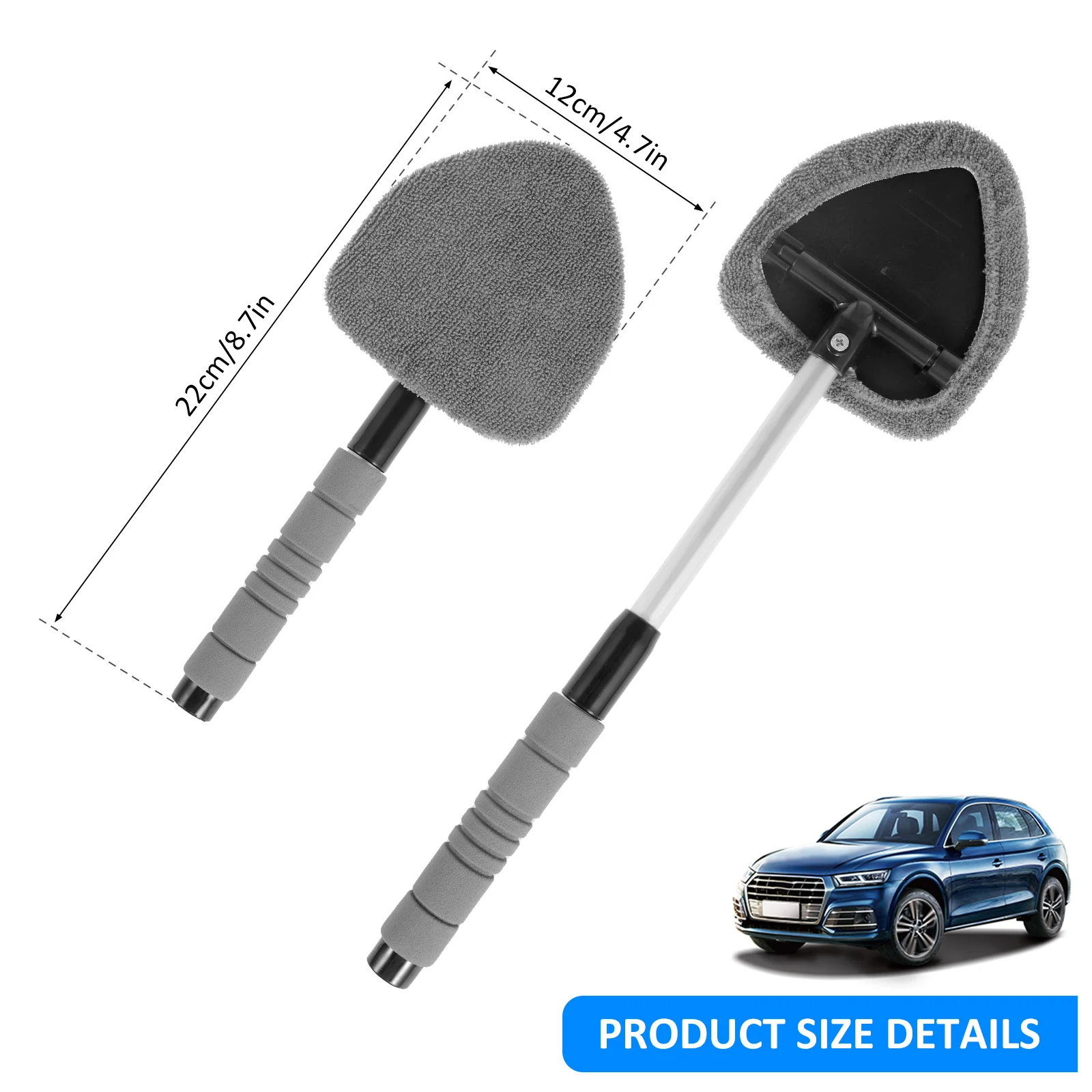 Windshield Cleaner Microfiber Car Window Cleaner with 4Pad