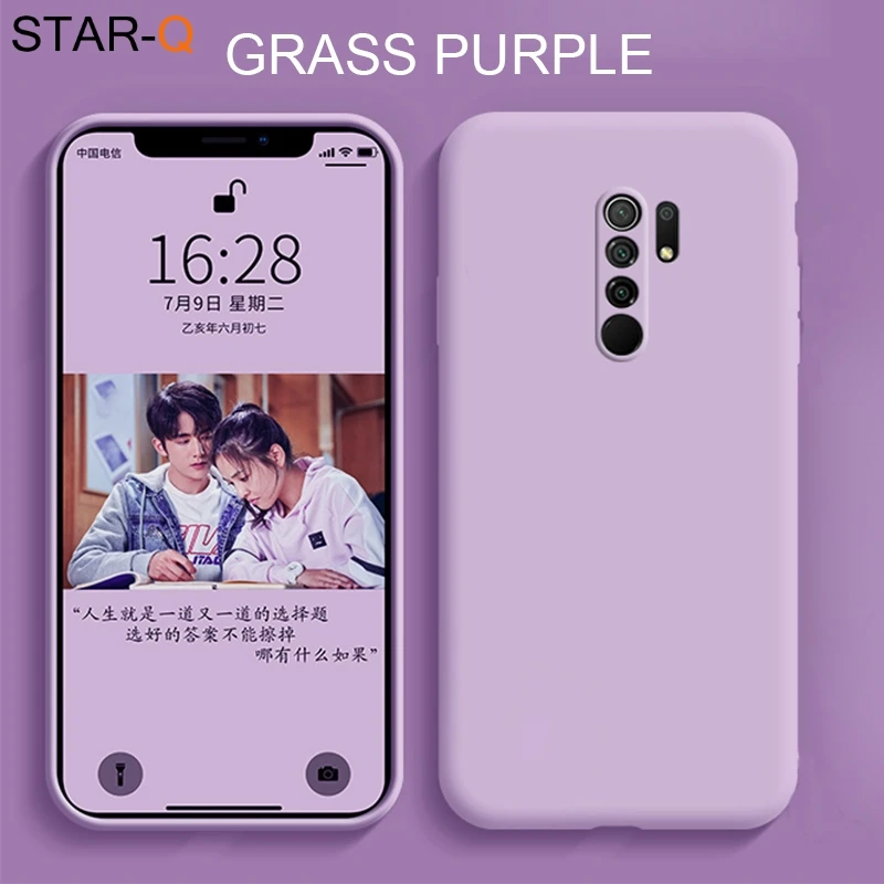 Mixroom Cover In TPU Silicone Morbido Per Xiaomi Redmi 9, Fantasia Cuori Colorati, Protezione Antiurto E Antigraffio