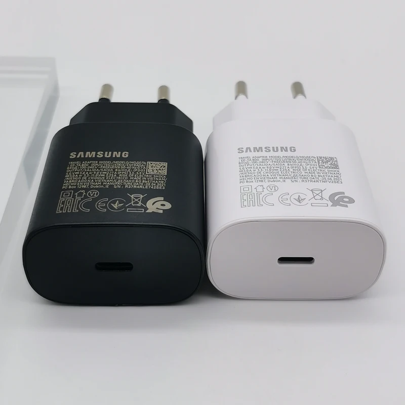 Super Fast 25W PD Charger with EU Adapter for Samsung Galaxy Devices