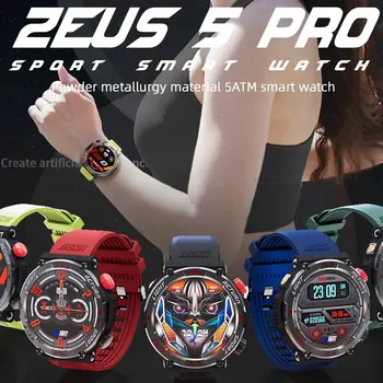 LOKMAT ZEUS 5 프로 손전등, 피트니스 스마트 워치, 블루투스 통화, 멀티 스포츠 모드, 나침반 방수, 야외용 견고한 스마트워치