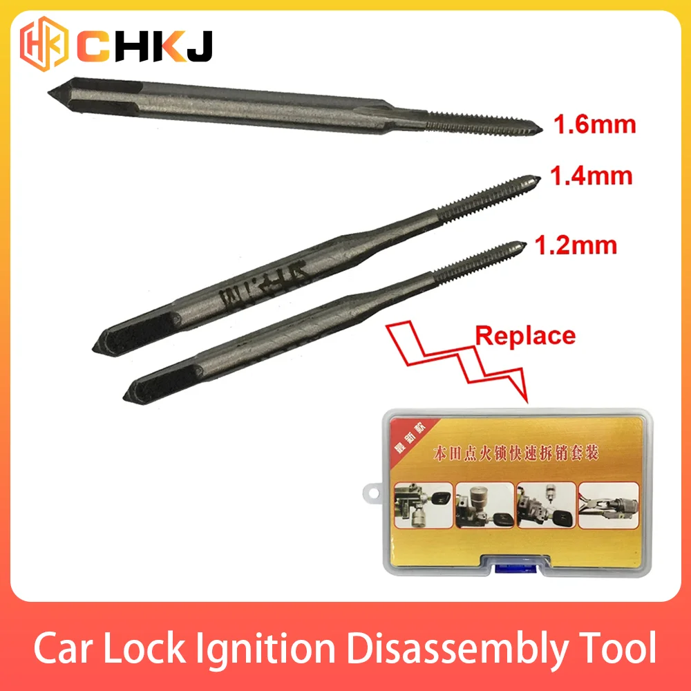 Locksmith Tools Locksmith Extractor Tools Lock Repair Tool Lock Pick Tools Pin Disassembly Tool 1.2/1.4/1.6MM Removal Pin For Honda Car Lock Ignition