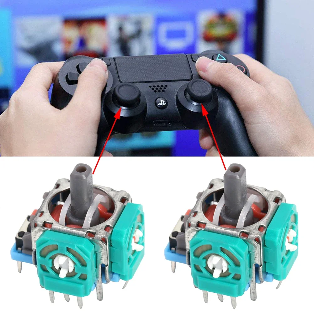 2PCS Gaming Handle Hall Rocker Joystick Sensor Replacement Joystick Analog 3D Rocker Axis for PS4 PS5 Xbox 360 joystick replacement joystick module game joystick arcade joystick