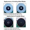 220V Low Speed Electric Knife Sharpener Water Cooled Knife Sharpener Rotary Polisher Bench Top Knife Sharpener 5