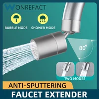 Bathroom Household Faucet Nozzle Rotating Head Aerator Water-saving Splash-proof Brass Tap Spray Extender Sink  Faucet Bubbler 1